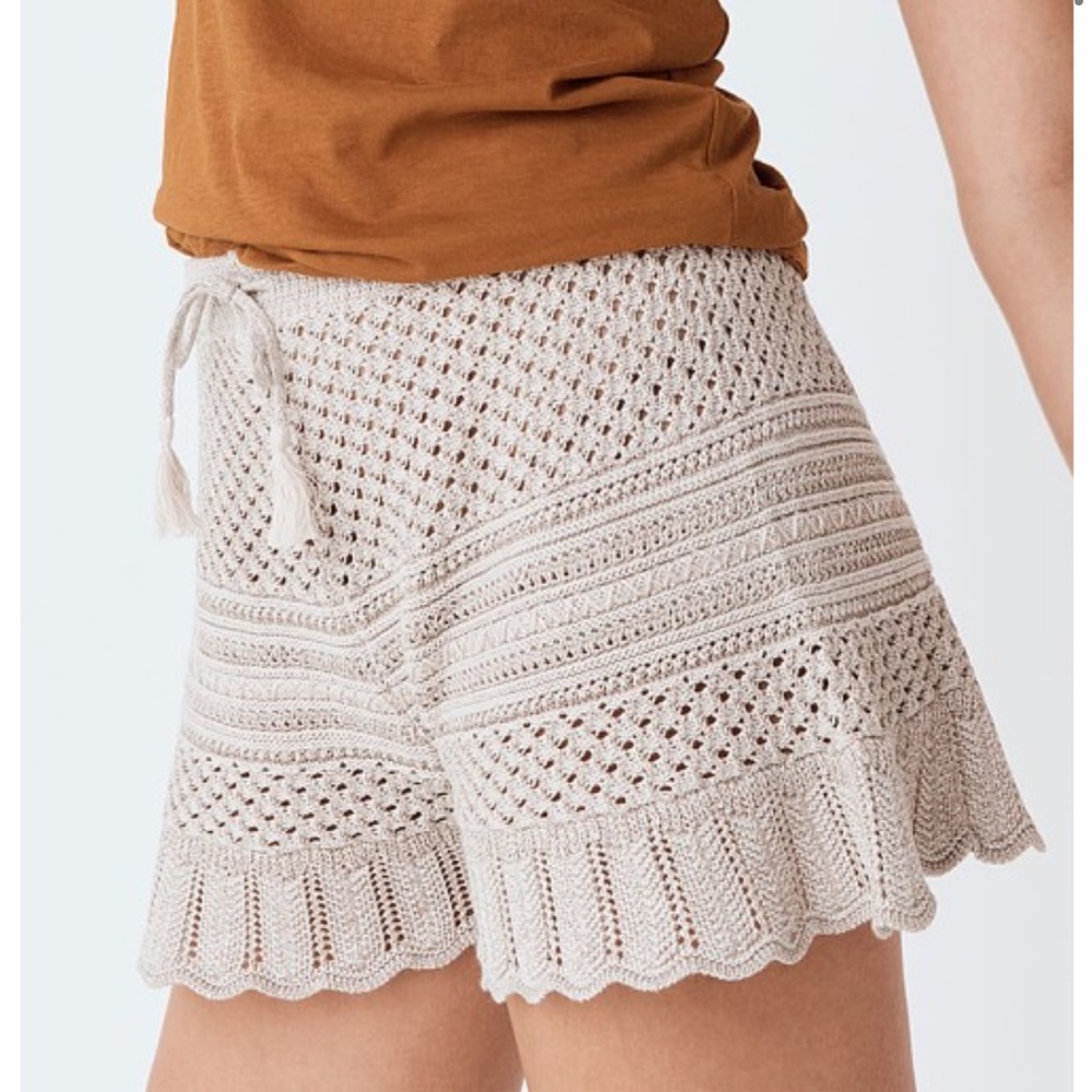 Spell Knit Shorts in Light Gray - Picture 2 of 7